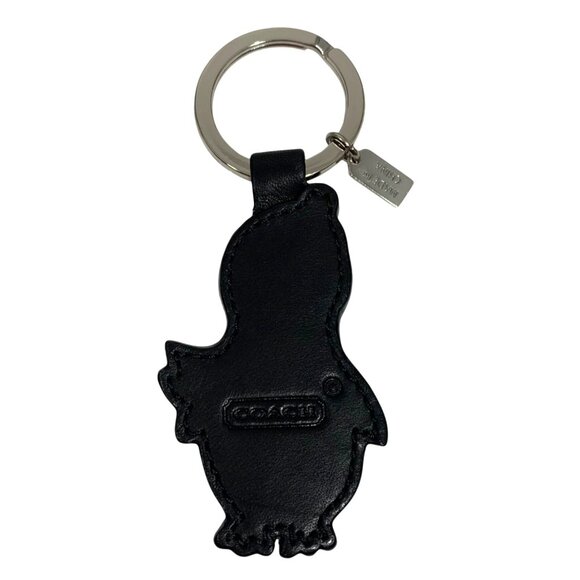 Coach Penguin Leather Keyring Charm Keychain Fob Lilac/Purple - Picture 3 of 9
